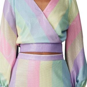 OLIVIA RUBIN Pastel Rainbow Kendall top